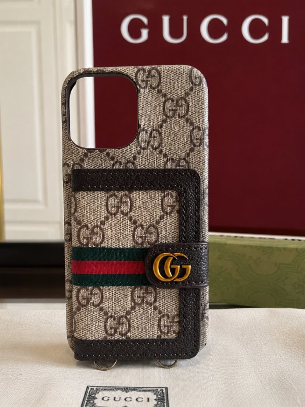 GUCCI Phone Case for iPhone 12 Pro Max - (AUTH)